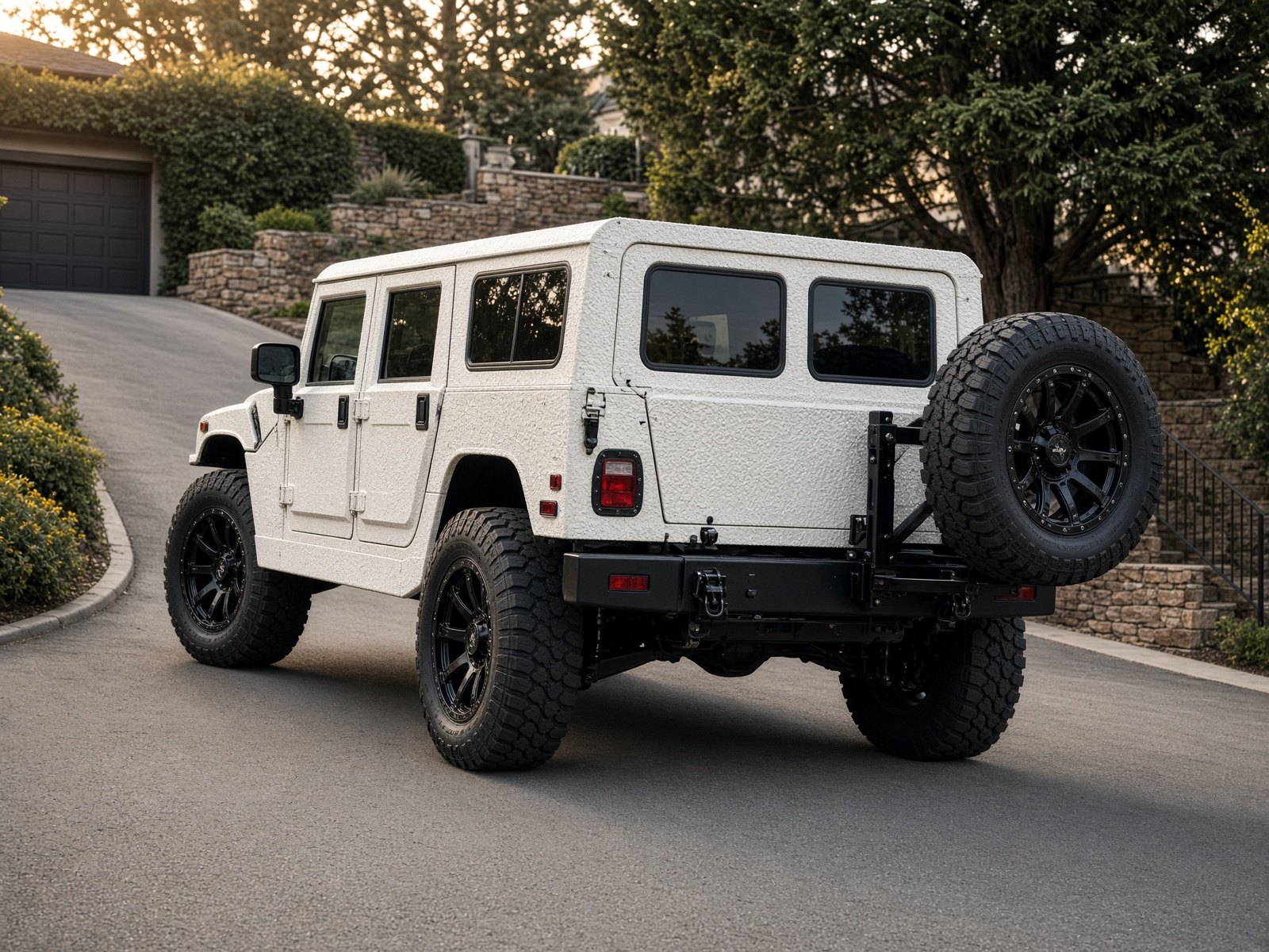 Arni H1 rear tire carrier